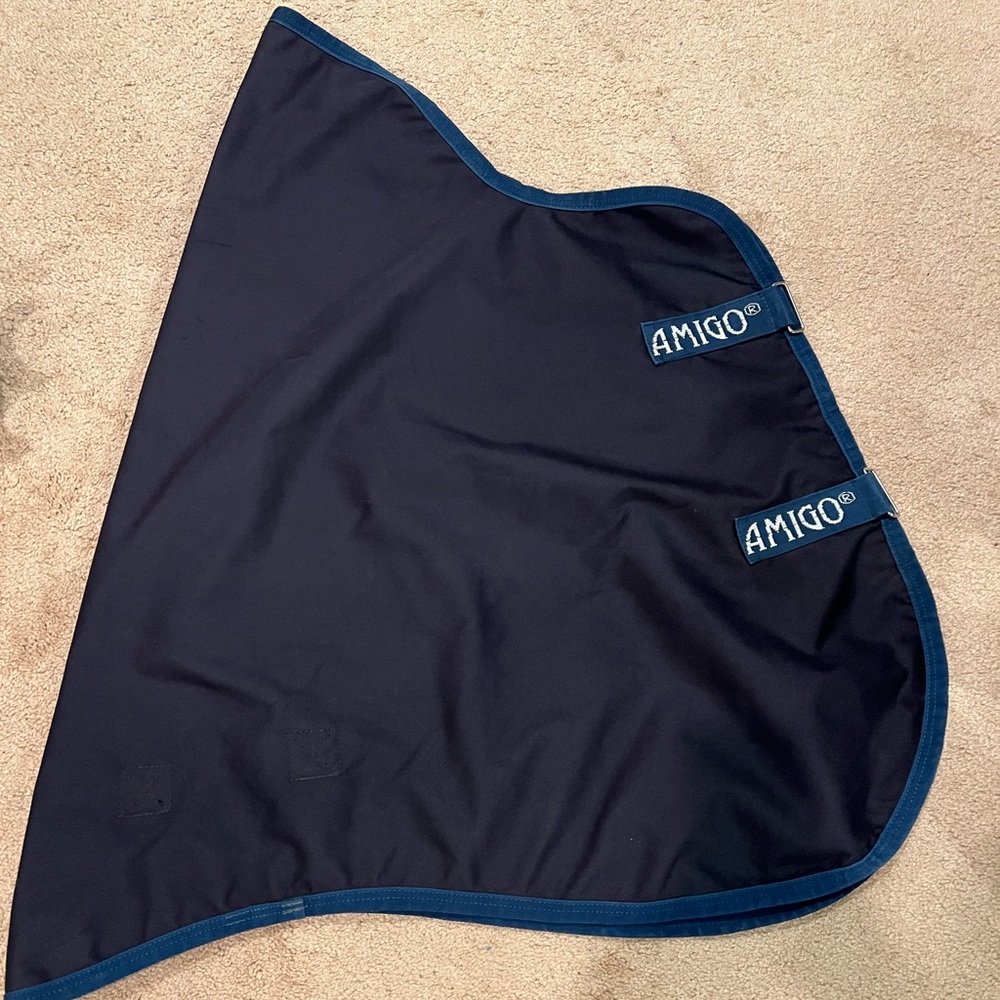 Amigo Waterproof Horse Hood Neck Cover for Turnout Sheet Black XL